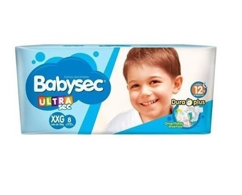 PAÑAL   BABYSEC  XXG     EXTRA EXTRA GRANDE  X8UNID